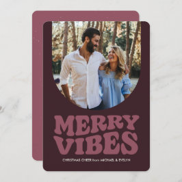 Fröhliche Vibes Spaß Retro vier Foto Weihnachten