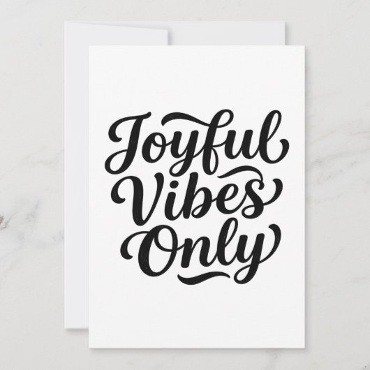Fröhliche Vibes Typografie Einladung (Vorderseite)