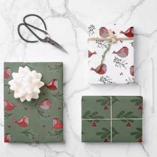 Fröhliche Vögel - Geschenkpapier Set
