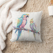Fröhliche Vögel Kissen (Decke)
