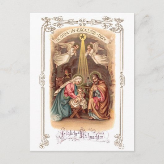 Fröhliche Weihnacht 2 Postkarte (Vorderseite)