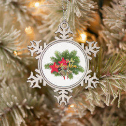 Fröhliche Weihnacht Anhänger Schneeflocke Baumschm Schneeflocken Zinn-Ornament