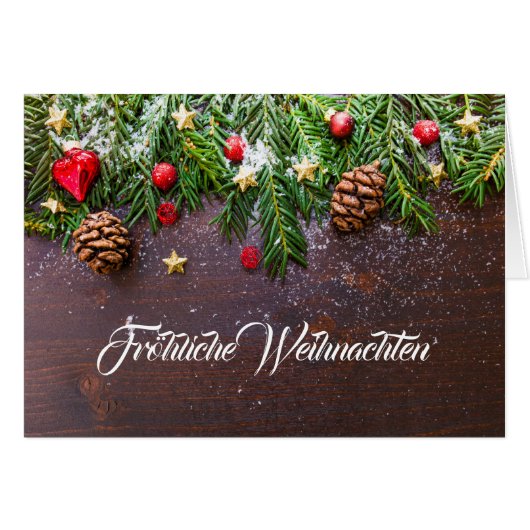 Fröhliche Weihnachten (Vorderseite (Horizontal))