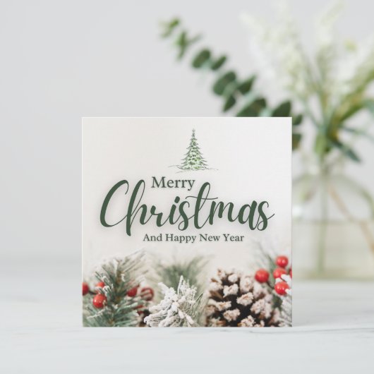 fröhliche Weihnachten (Stehend Vorderseite)