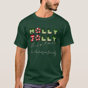 Fröhliche Weihnachten 3D-optische dicke Bonbon-Luf T-Shirt