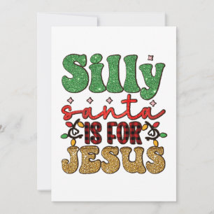 Fröhliche Weihnachten Albern ist für Jesus