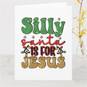 Fröhliche Weihnachten Albern ist für Jesus Karte (Gelbe Blume)