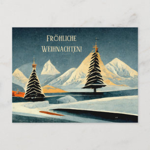 Fröhliche Weihnachten Art deco Karte