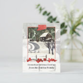 Fröhliche Weihnachten aus der Connecticut-Farm Per (Stehend Vorderseite)