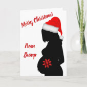 Fröhliche Weihnachten aus der Hüpfkarte Karte (Vorderseite)