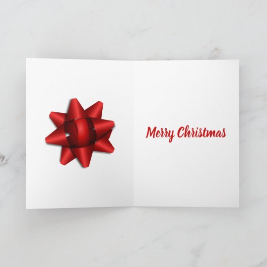 Fröhliche Weihnachten aus der Hüpfkarte Karte (Innenseite)