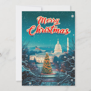 Fröhliche Weihnachten aus Washington Dc Vintage Re
