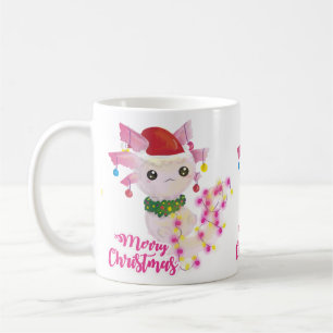 fröhliche Weihnachten axolotl santa Kaffeetasse