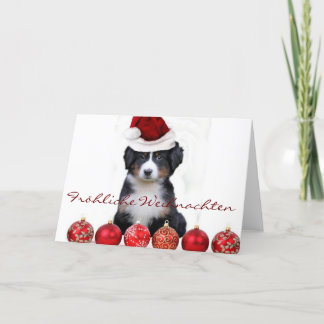 Fröhliche Weihnachten Bernese Mountain Hundkarte