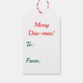 Fröhliche Weihnachten bis Weihnachten Geschenkanhänger (Rückseite)