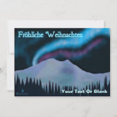Fröhliche Weihnachten - Blue Aurora (Vorderseite)