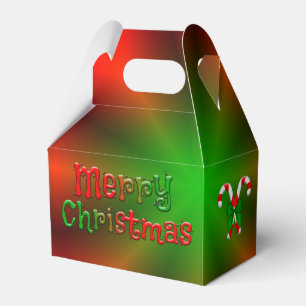Fröhliche Weihnachten & Bonbons Geschenkschachtel