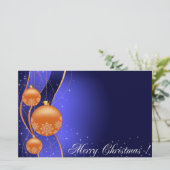 fröhliche Weihnachten Briefpapier (Stehend Vorderseite)