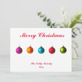 Fröhliche Weihnachten bunt Bauern mit Textkarte (Stehend Vorderseite)