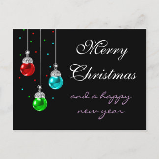 Fröhliche Weihnachten bunte Ornamente