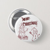 Fröhliche Weihnachten Button (Vorne & Hinten)