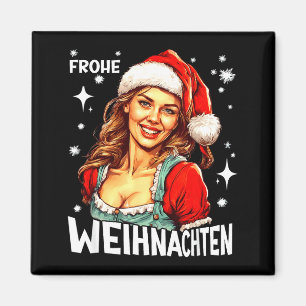 Fröhliche Weihnachten deutsches Weihnachten Magnet