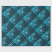 fröhliche Weihnachten, einzigartiges glänzendes Wr Geschenkpapier (Flach)