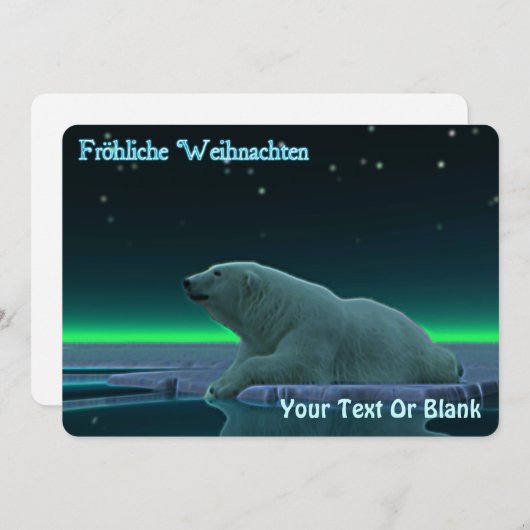 Frohliche Weihnachten - EisEdge Polar Bear (Vorne/Hinten)