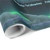 Frohliche Weihnachten - EisEdge Polar Bear Geschenkpapier (Rolleneckpunkt)