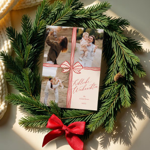 Fröhliche Weihnachten Elegant Holiday Bow Fotos