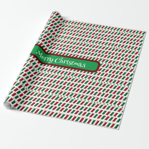 Fröhliche Weihnachten Elegant und modern individua Geschenkpapier