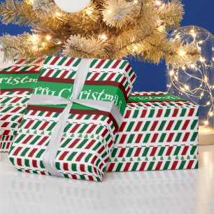 Fröhliche Weihnachten Elegant und modern individua Geschenkpapier