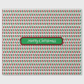 Fröhliche Weihnachten Elegant und modern individua Geschenkpapier (Flach)