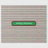 Fröhliche Weihnachten Elegant und modern individua Geschenkpapier (Flach)