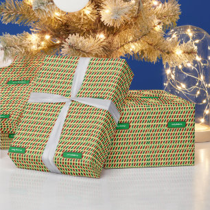 Fröhliche Weihnachten Elegant und modern individua Geschenkpapier