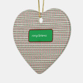 Fröhliche Weihnachten Elegant und modern individua Keramik Ornament (Links)