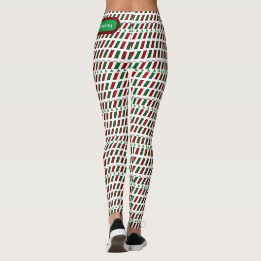 Fröhliche Weihnachten Elegant und modern individua Leggings (Rückseite)
