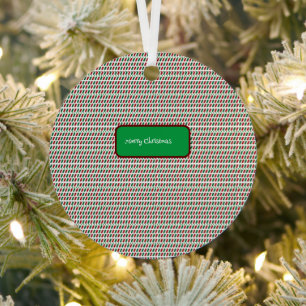 Fröhliche Weihnachten Elegant und modern individua Ornament Aus Metall