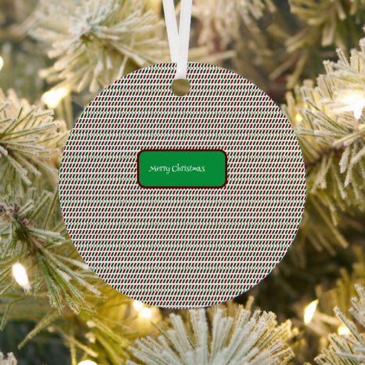 Fröhliche Weihnachten Elegant und modern individua Ornament Aus Metall (InSitu)