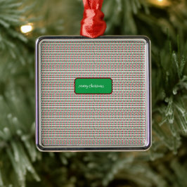 Fröhliche Weihnachten Elegant und modern individua Ornament Aus Metall