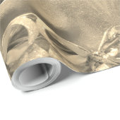 Fröhliche Weihnachten Elegante Imitat Goldenes Foi Geschenkpapier (Rolleneckpunkt)