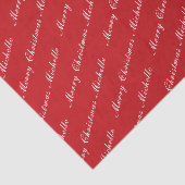 Fröhliche Weihnachten Elegante Kalligrafie Text Ro Seidenpapier (Ausschnitt)