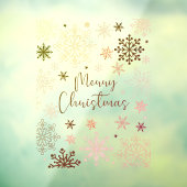 Fröhliche Weihnachten Eleganter Winter Schneeflock Fensteraufkleber (Blatt 3)