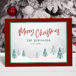 Fröhliche Weihnachten Elegantes Country Winter Art