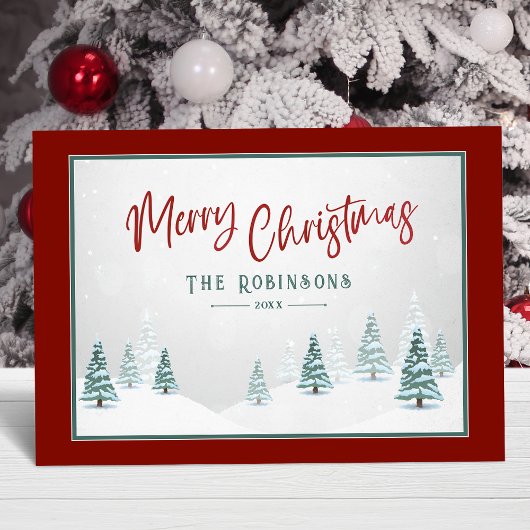 Fröhliche Weihnachten Elegantes Country Winter Art