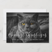 Fröhliche Weihnachten Elegantes Foto (Vorderseite)