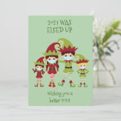 Fröhliche Weihnachten Elfenbeinmaske (Stehend Vorderseite)