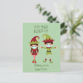 Fröhliche Weihnachten Elfenbeinmaske 2021 (Stehend Vorderseite)