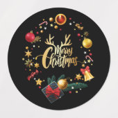 Fröhliche Weihnachten. Etiketten (Design 2)