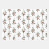 Fröhliche Weihnachten Evergreen Juniper Deutsch Geschenkpapier Set (Vorderseite 2)